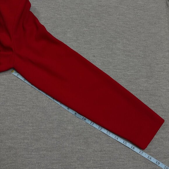 Vintage Danny Nicole Womens Red Double Breasted Dress Coat Padded Shoulders Sz 8 - Picture 15 of 16